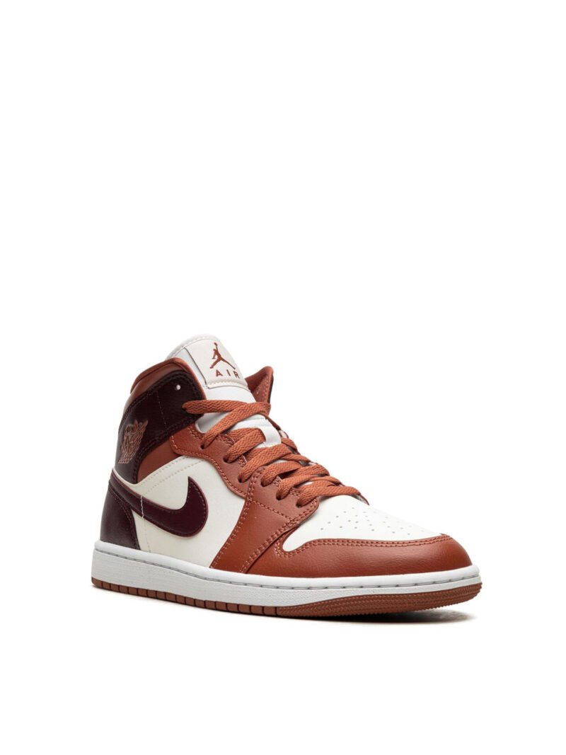 Air Jordan 1 Mid Dusty Peach Night Maroon Womens