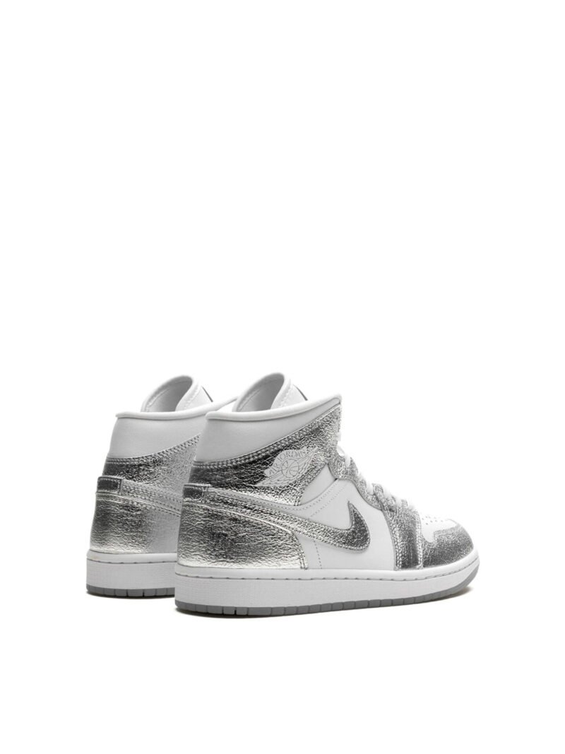 Jordan 1 Mid SE Metallic Silver (Womens) - Image 3