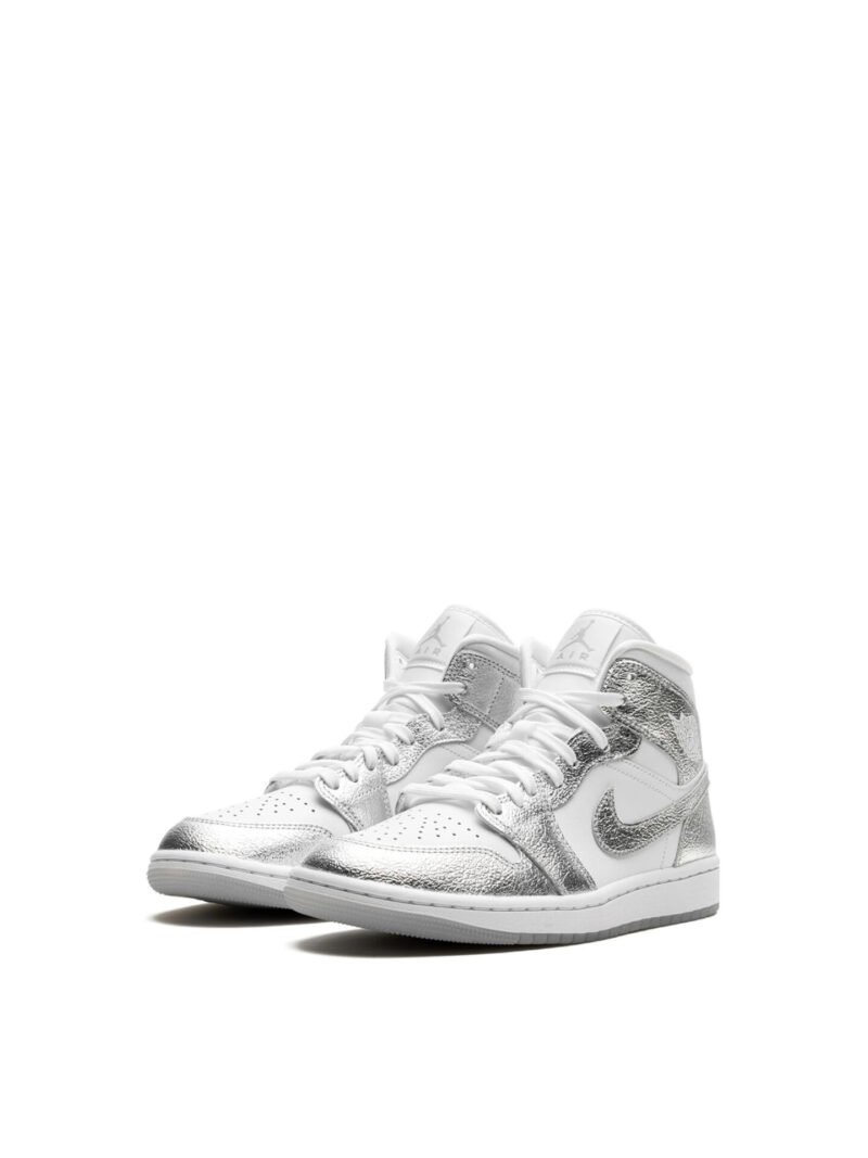 Jordan 1 Mid SE Metallic Silver (Womens) - Image 4