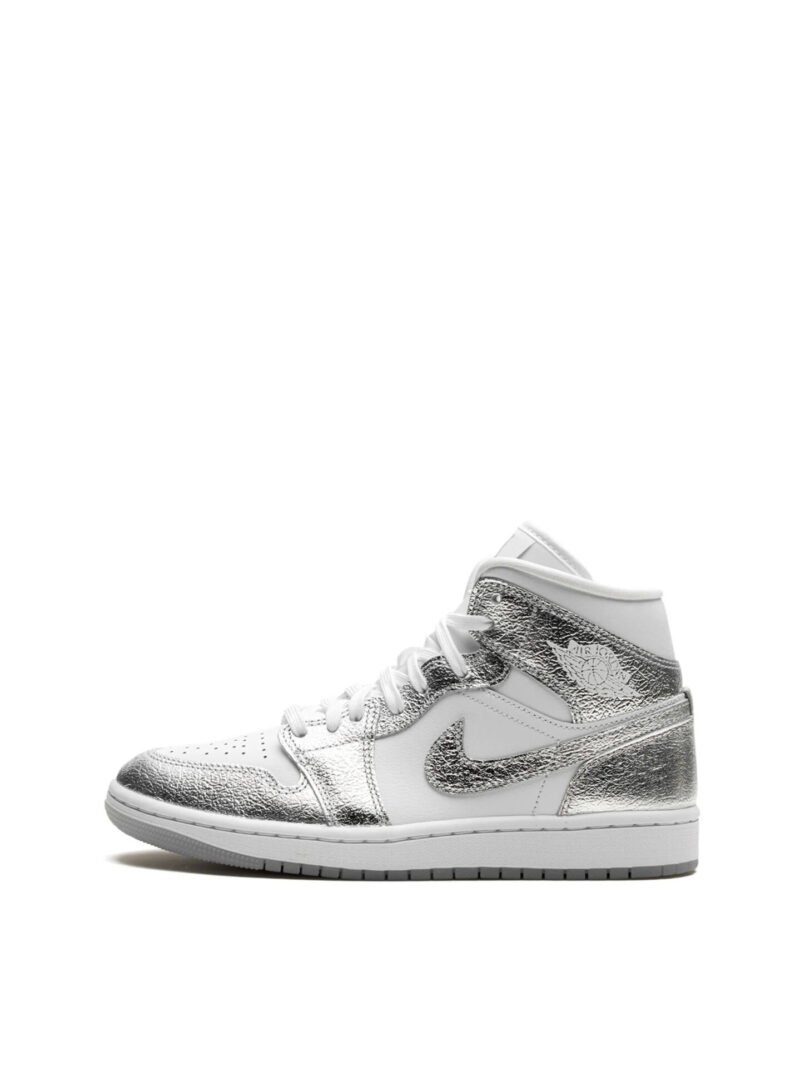 Jordan 1 Mid SE Metallic Silver (Womens) - Image 5