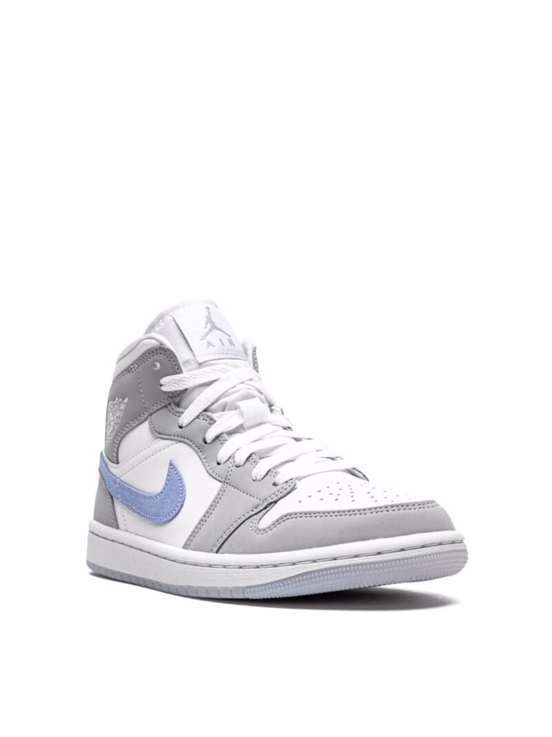 Jordan 1 Mid Wolf Grey Aluminum (Womens) - Image 2